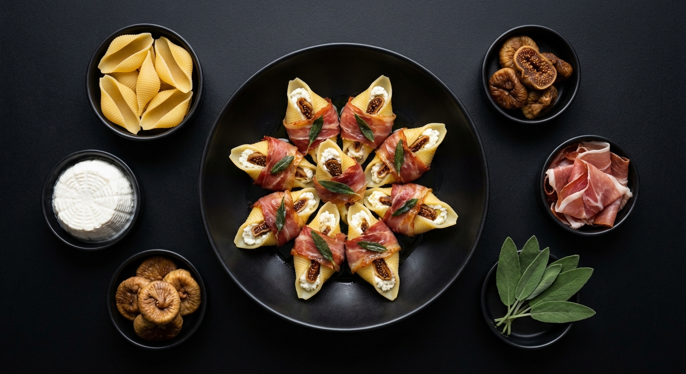 Conchiglione de Figo e Parma