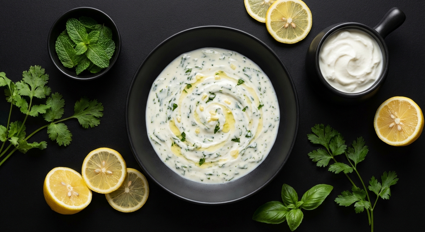 Molho de Iogurte com Hortela