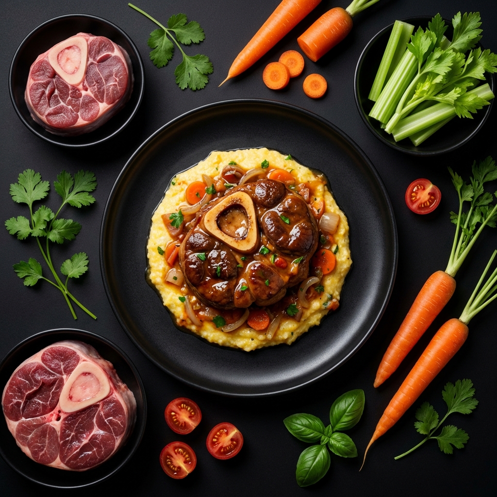 Ossobuco com Polenta Cremosa