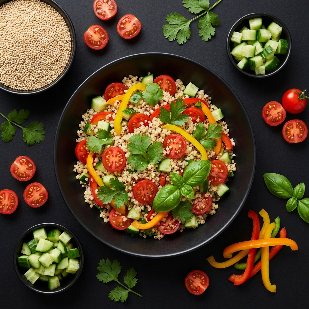 Salada de Quinoa com Legumes